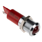 RS PRO Red Panel Mount Indicator, 230V ac, 14mm Mounting Hole Size, IP67