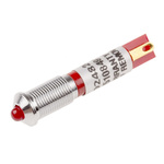 RS PRO Red Panel Mount Indicator, 24V dc, 6mm Mounting Hole Size, Solder Tab Termination