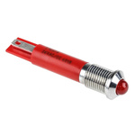 RS PRO Red Panel Mount Indicator, 24V ac, 8mm Mounting Hole Size, Solder Tab Termination