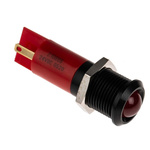 RS PRO Red Panel Mount Indicator, 24V dc, 14mm Mounting Hole Size, Solder Tab Termination