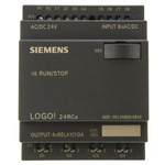 Siemens LOGO! Logic Module, 24 V ac/dc Relay, 8 x Input, 4 x Output Without Display