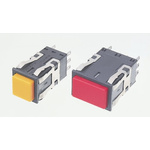 Indicator Lens Rectangle Style, Red