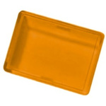 Panel Mount Indicator Lens Rectangle Style, Amber, 24mm Long