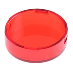 Panel Mount Indicator Lens Round Style, Red, 15mm diameter