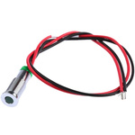 RS PRO Green Panel Mount Indicator, 2V dc, 6mm Mounting Hole Size, Lead Wires Termination, IP67