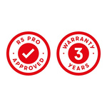 RS PRO Panel Mount Indicator, 24V dc, 14mm Mounting Hole Size, Lead Wires Termination, IP67