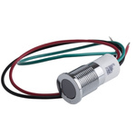 RS PRO Panel Mount Indicator, 24V dc, 14mm Mounting Hole Size, Lead Wires Termination, IP67