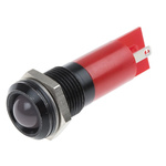 RS PRO Red Panel Mount Indicator, 14mm Mounting Hole Size, Solder Tab Termination, IP67