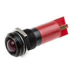 RS PRO Red Panel Mount Indicator, 16mm Mounting Hole Size, Solder Tab Termination