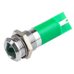 RS PRO Green Panel Mount Indicator, 2V dc, 14mm Mounting Hole Size, Solder Tab Termination