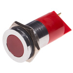 RS PRO Red Panel Mount Indicator, 12V, 22mm Mounting Hole Size, Solder Tab Termination