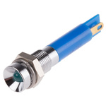 RS PRO Blue Panel Mount Indicator, 24V dc, 6mm Mounting Hole Size, Solder Tab Termination