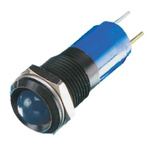 RS PRO Blue Panel Mount Indicator, 24V dc, 14mm Mounting Hole Size, IP67