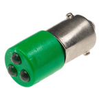 RS PRO Green Panel Mount Indicator, 130V ac, 25 x 10mm Mounting Hole Size
