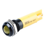 RS PRO Yellow Panel Mount Indicator, 230V ac, 12mm Mounting Hole Size, IP67