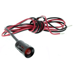 RS PRO Red Panel Mount Indicator, 2V dc, 8mm Mounting Hole Size, Lead Wires Termination