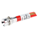 RS PRO Red Panel Mount Indicator, 24V ac, 8mm Mounting Hole Size, Solder Tab Termination