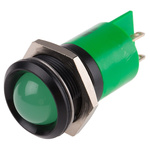 RS PRO Green Panel Mount Indicator, 230V ac, 22mm Mounting Hole Size, IP67