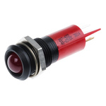 RS PRO Red Panel Mount Indicator, 48 → 65V dc, 14mm Mounting Hole Size