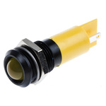 RS PRO Yellow Flashing LED Panel Mount Indicator, 24V dc, 14mm Mounting Hole Size, Solder Tab Termination