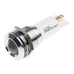 RS PRO White Panel Mount Indicator, 16mm Mounting Hole Size, Solder Tab Termination, IP67