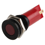RS PRO Red Panel Mount Indicator, 16mm Mounting Hole Size, Solder Tab Termination