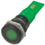 RS PRO Green Panel Mount Indicator, 16mm Mounting Hole Size, Solder Tab Termination