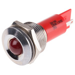 RS PRO Red Panel Mount Indicator, 130 V dc, 230V ac, 19mm Mounting Hole Size