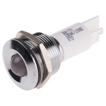 RS PRO White Panel Mount Indicator, 130 V dc, 230V ac, 19mm Mounting Hole Size
