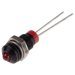 RS PRO Red Panel Mount Indicator, 2V dc, 6mm Mounting Hole Size, Lead Pin Termination