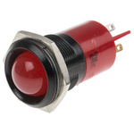 RS PRO Red Panel Mount Indicator, 130V ac, 22mm Mounting Hole Size, IP67