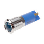 RS PRO Blue Panel Mount Indicator, 12V, 14mm Mounting Hole Size, IP67