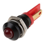 RS PRO Red Panel Mount Indicator, 2V dc, 8mm Mounting Hole Size, Solder Tab Termination