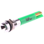 RS PRO Green Panel Mount Indicator, 110V ac, 8mm Mounting Hole Size, Solder Tab Termination