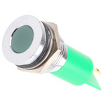 RS PRO Green Panel Mount Indicator, 16mm Mounting Hole Size, Solder Tab Termination
