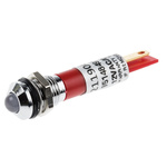 RS PRO Red Panel Mount Indicator, 12V, 8mm Mounting Hole Size, Solder Tab Termination, IP67