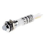 RS PRO White Panel Mount Indicator, 8mm Mounting Hole Size, Solder Tab Termination, IP67