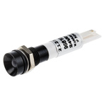 RS PRO White Panel Mount Indicator, 8mm Mounting Hole Size, Solder Tab Termination, IP67