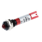 RS PRO Red Panel Mount Indicator, 8mm Mounting Hole Size, Solder Tab Termination, IP67