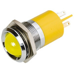 RS PRO Yellow Panel Mount Indicator, 48 → 65V dc, 22mm Mounting Hole Size