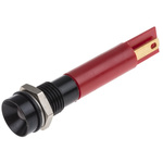 RS PRO Red Panel Mount Indicator, 8mm Mounting Hole Size, Solder Tab Termination, IP67