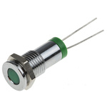 RS PRO Green Panel Mount Indicator, 2V dc, 8mm Mounting Hole Size, IP67