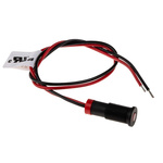 RS PRO Red Panel Mount Indicator, 2V dc, 6mm Mounting Hole Size, Lead Wires Termination, IP67