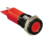 RS PRO Red Panel Mount Indicator, 6 → 36V dc, 14mm Mounting Hole Size, Solder Tab Termination, IP67