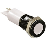 RS PRO White Panel Mount Indicator, 6 → 36V dc, 14mm Mounting Hole Size, Solder Tab Termination, IP67