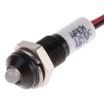 RS PRO Green, Red Panel Mount Indicator, 12V dc, 6mm Mounting Hole Size, Lead Wires Termination, IP67