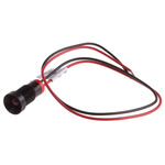 RS PRO Red Panel Mount Indicator, 2V dc, 8mm Mounting Hole Size, Lead Wires Termination, IP67