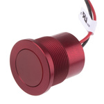 RS PRO Red Panel Mount Indicator, 22mm Mounting Hole Size, Lead Wires Termination, IP67