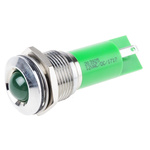 RS PRO Green Panel Mount Indicator, 16mm Mounting Hole Size, Solder Tab Termination