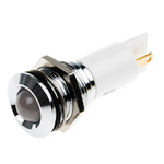 RS PRO White Panel Mount Indicator, 16mm Mounting Hole Size, Solder Tab Termination